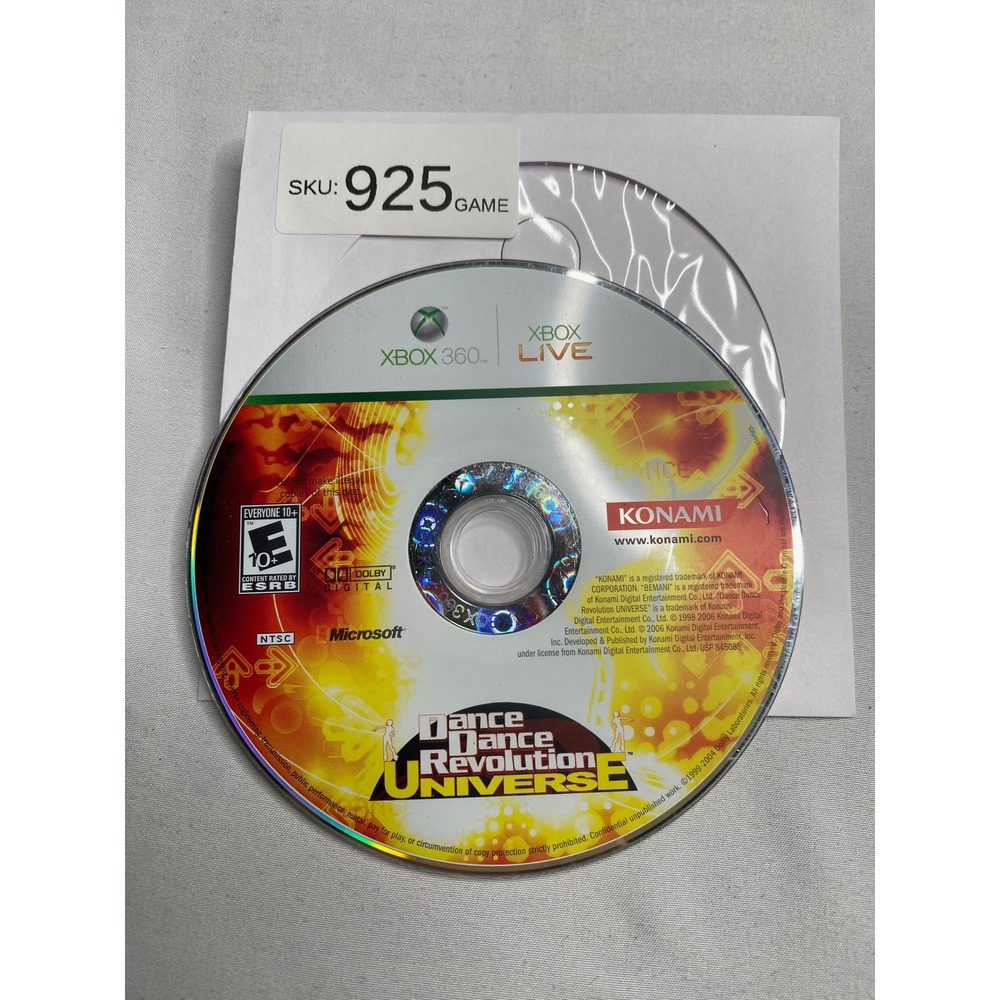 Konami Dance Dance Revolution Universe Microsoft Xbox 360